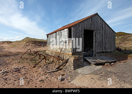 Disused Fishing Station at Red Point Wester Ross West Coast of Scotland Stock Photo