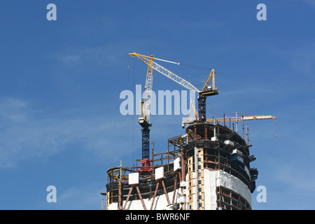 Construction of "The Bow" in downtown Calgary, Alberta, Canada. Stock Photo