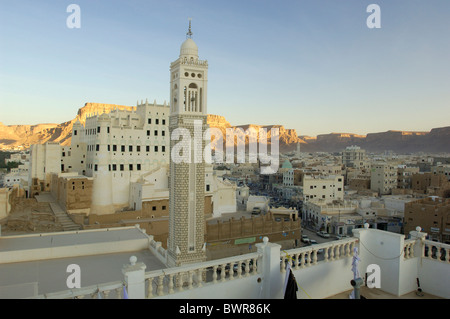 Yemen Seiyun Sultan Palace Say'un Wadi Hadramaut Hadhramaut Hadramaut town city South Yemen Arabian Peninsul Stock Photo