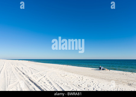 Beach at Gulf State Park, Gulf Shores, Gulf Coast, Alabama, USA Stock Photo