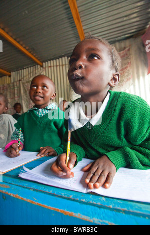 Children from Mathare Slums, Maji Mazuri Centre and School, Nairobi, Kenya Centre and School, Nairobi, Kenya Stock Photo