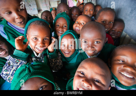 Children from Mathare Slums, Maji Mazuri Centre and School, Nairobi, Kenya Stock Photo