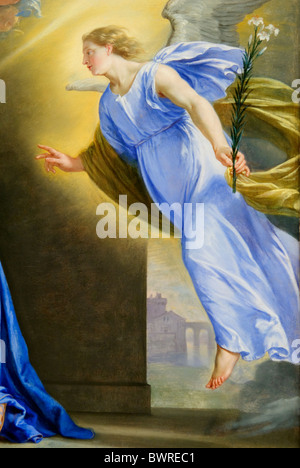 Detail: The Annunciation, ca. 1644, by Philippe de Champaigne Stock Photo