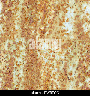 Seamless surface stained old rusted metal sheet Stock Photo