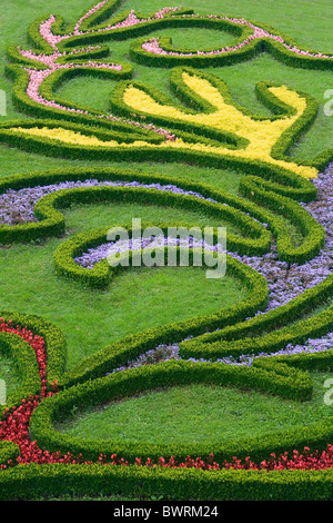 the flower garden in Kromeriz - Czech republic Stock Photo