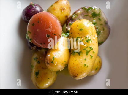 Herbed Potatoes prepared by Iron Chef Masaharu Morimoto at restaurant Morimoto in New York, NY. Stock Photo