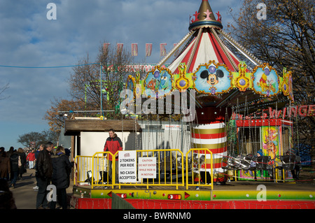 Funfair carousel, Hyde Park's Winter Wonderland, London, UK Stock Photo