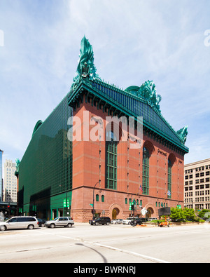 Harold Washington Library Center,Chicago, Illinois Stock Photo