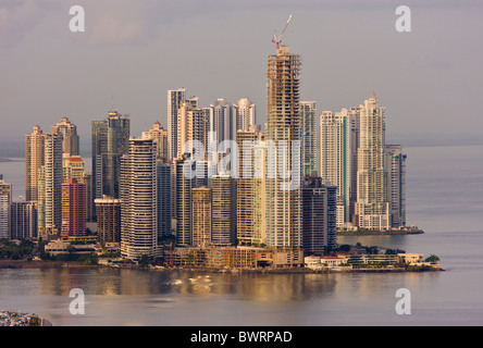 PANAMA CITY, PANAMA - Panama City skyline, skyscrapers on Paitilla Point. Stock Photo