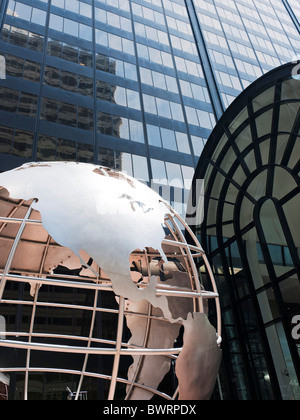 Sears Willis tower globe, Chicago, Illinois Stock Photo