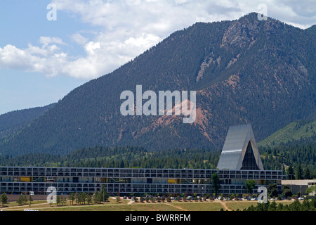 The campus of the United States Air Force Academy in Colorado Springs, Colorado, USA. Stock Photo