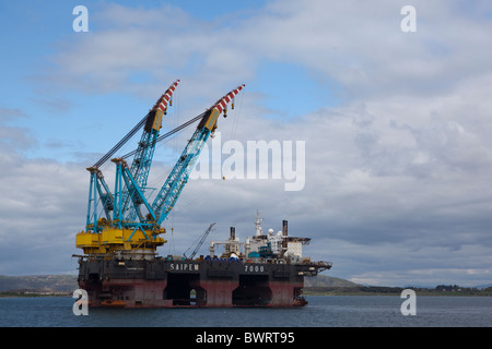 Saipem 7000, the giant floating crane, near Stavanger, Norway Stock ...