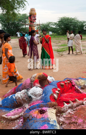 Patukalam festival at Sevelimedu in Kanchipuram, Tamil Nadu, South India, India. Stock Photo