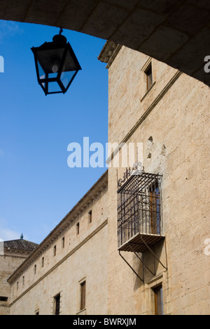 Eboli Princess balcony in Duke Palace. Pastrana. Alcarria area. Guadalajara province. Castile La Mancha. Spain Stock Photo