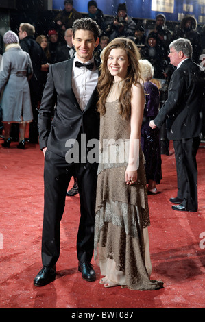 Georgie Henley and Ben Barnes attends the World Premiere and Royal Film Performance of The Chronicles of Narnia: The Voyage of T Stock Photo