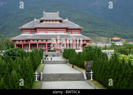 Temple at Chongsheng temple complex, Dali, Yunnan, China Stock Photo