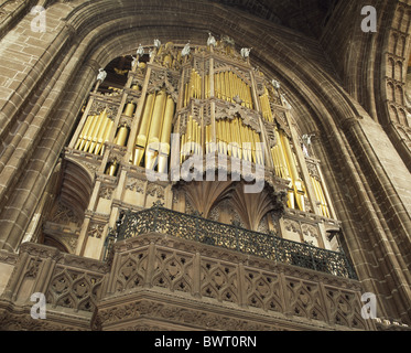 Chester Cathedral organ by Sir George Gilbert Scott Stock Photo