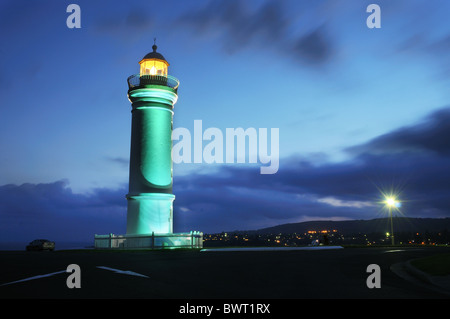 The lighthouse at Kiama, New South Wales Australia at night Stock Photo