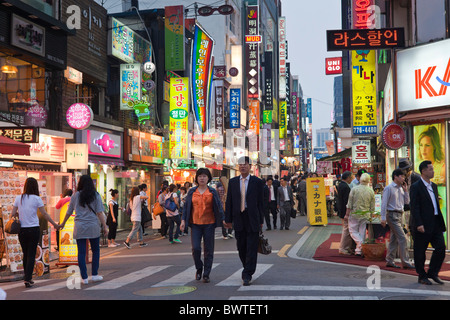 Myungdong district in Seoul South Korea. JMH3953 Stock Photo