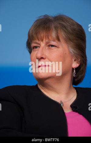 Leader of the Scottish Conservatives Annabel Goldie addresses delegates on the fourth, and final, day of the Conservatives Stock Photo