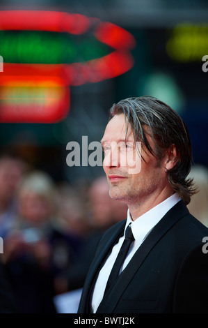 Actor Mads Mikkelsen attends the world premiere of 'The Clash of the Titans,' a remake of the 1981 film, at Empire Leicester Stock Photo