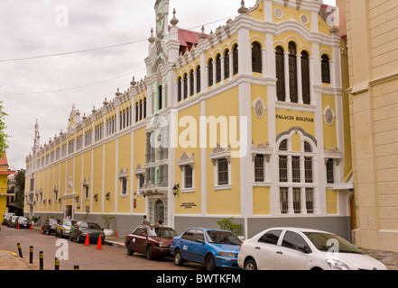 PANAMA CITY, PANAMA - Plaza Bolivar, in Casco Viejo, historic city center. Stock Photo