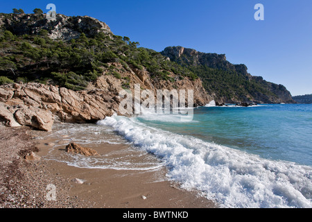 Cala Egos beach. Andratx. Mallorca Island. Spain Stock Photo