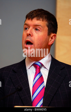 Paul Burstow MP, Minister of State, Department of Health, speaking at a conference for carers, November 2010, London, UK. Stock Photo