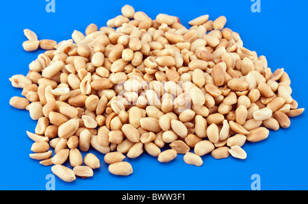 Pile of roasted salted peanuts Stock Photo