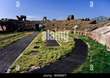 Italy Europe Campania Santa Maria Capua Vetere Province of Caserta 1st century amphitheatre ancient rome antiq Stock Photo