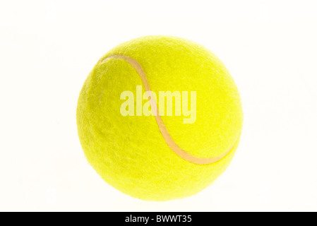 yellow tennis ball Stock Photo
