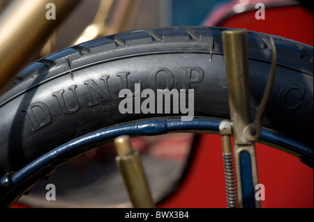 vintage dunlop car tyre Stock Photo