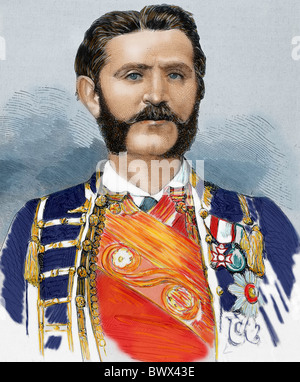 Nicholas I (1841- 1921). Prince (1860-1910) and King of Montenegro (1910-1918). Stock Photo