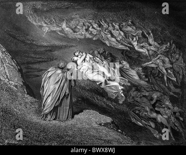 The Divine Comedy by Dante Alighieri , Inferno, Canto 31 : Ephialtes  (Ephialte) in manacles among the giants - by Dante Alighieri (1265-1321) -  Illustration de Gustave Dore (1832-1883), 1885 - Colorisation digitale  d'apres l'originale Stock Photo - Alamy