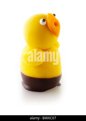 Marzipan Chicks for Easter or spring Stock Photo