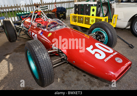 1964 Derrington Francis-ATS GP in the paddock at the 2010 Goodwood Revival meeting, Sussex, England, UK. Stock Photo