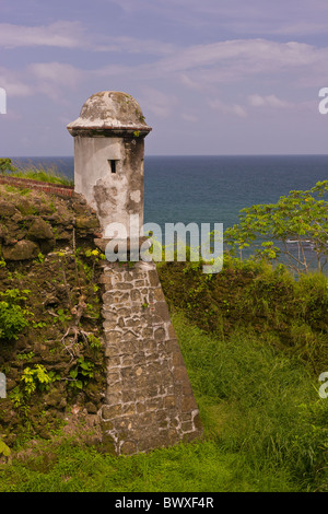 COLON, PANAMA - Fort San Lorenzo, a World Heritage site, at mouth of Chagres River. Stock Photo