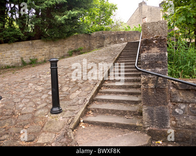 The bridge in the village of Barrowford in Lancashire in Northern England Stock Photo