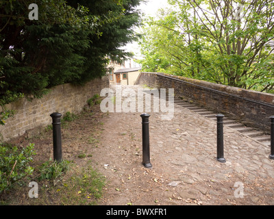 The bridge in the village of Barrowford in Lancashire in Northern England Stock Photo