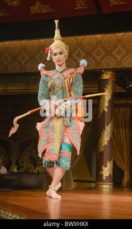 classical Thai dancer performing in Bangkok, Thailand Stock Photo