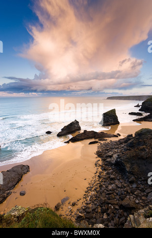 Bedruthan Steps, Cornwall, UK Stock Photo