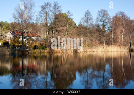 Kottlasjön, Lidingö (Sweden) Stock Photo