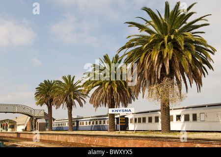 The Knysna train station on the Garden Route in South Africa. Stock Photo