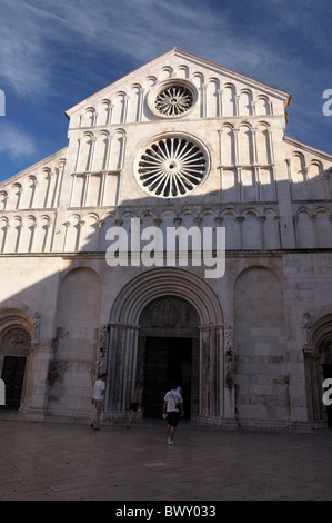 Cathedral Sv. Stosija, Zadar, Croatia, Cathedral Of St. Anastasia Stock 