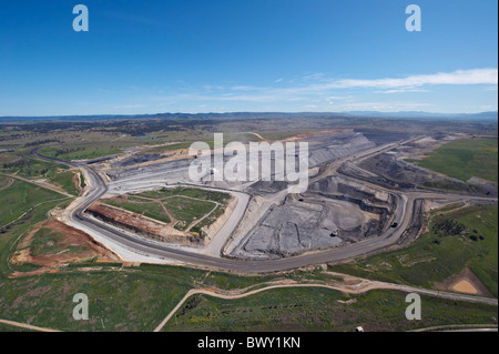 Open cut mine Hunter Valley NSW Australia Stock Photo