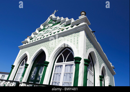 Temple of the Holy Spirit (Imperio) in Altares, Isle of Terceira, Azores Stock Photo