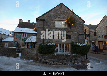 Bakewell town centre in low light Derbyshire Peak District England Stock Photo