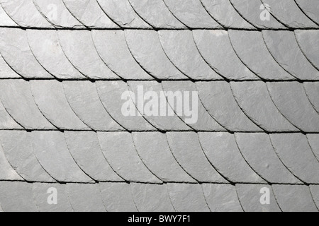 Slate Wall, Goslar, Harz, Lower Saxony, Germany Stock Photo