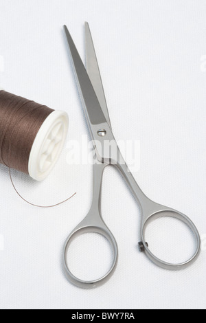 Scissors and Thread Stock Photo