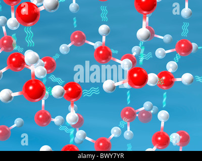 Water Molecules Stock Photo